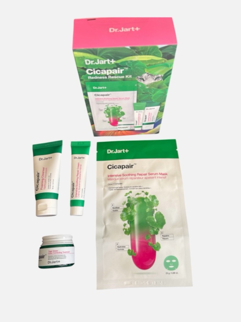 Dr Jart Cicapair Redness Rescue Kit Color Correcting Treatment, Repair Cream NIB